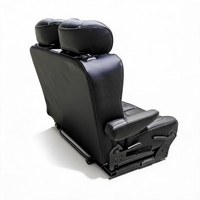Banc pliant double sens à 2 places, inclinable vers l'avant et vers l'arrière, pour conversion de Sprinter, camping-car, camion, bus