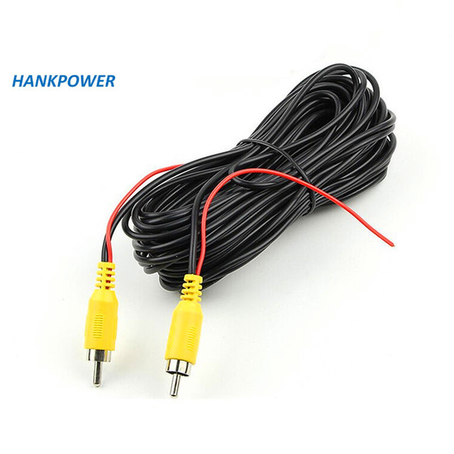 Factory Wholesale Backup Camera Rear View Camera Copper 3 Cores RCA Male to Male Audio Video Extension Cable