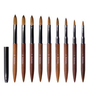 Professionele Kolinsky nagelborstels met aangepast logo, hard/zacht, glad, dikker haar, acryl nagelborstel, 100% Kolinsky, maat 2 tot maat 18 - Product Image 6