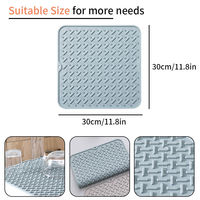 Tapis de séchage pour évier en silicone antidérapant réutilisable pour comptoir de cuisine, doublure de tiroir de réfrigérateur multifonctionnelle vintage