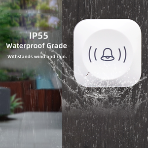 Sonnette <span class=keywords><strong>de</strong></span> porte sans fil moderne, interphone audio, 16 sonneries, portée <span class=keywords><strong>de</strong></span> 200 m, 4 niveaux <span class=keywords><strong>de</strong></span> volume, étanche IP55, à brancher - Product Image 4