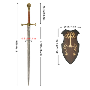 Décanteur d'affichage d'épée de commandement de croix de duc occidental de chevalier royal européen - Product Image 2