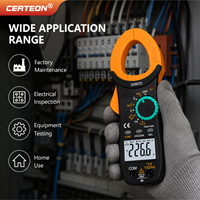 3266 Tang Ampere Digital Auto Range untuk Arus AC Tegangan Kapasitansi Frekuensi Suhu Pengukur Arus Jepit