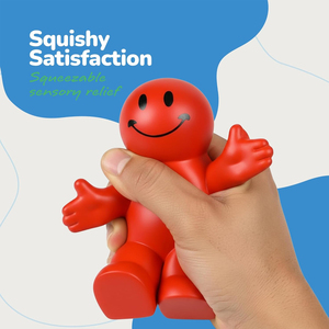 Juguete Antiestrés y Soporte para Teléfono 2 en 1 Personalizado SL con Logotipo, Divertido Soporte de Escritorio con Cara Sonriente de 4 Pulgadas - Product Image 4