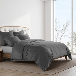 Parure <span class=keywords><strong>de</strong></span> lit <span class=keywords><strong>de</strong></span> luxe personnalisée en Lyocell 60S 100% Lyocell <span class=keywords><strong>de</strong></span> bambou et d'eucalyptus, comprenant <span class=keywords><strong>housse</strong></span> <span class=keywords><strong>de</strong></span> <span class=keywords><strong>couette</strong></span> et taies d'oreiller - Product Image 2