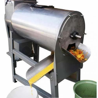 RVS enkeltraps pulpmachine voor sapproductie, fruit- en mangopulp sapbereiding, verwerking, pulper, sapcentrifuge