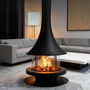 Отдельностоящий декоративный камин с реалистичным пламенем для дома, улицы и отелей с английским дисплеем - Product Image 1