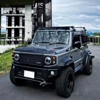 Pour Suzuki Jimny JB64 JB74 2019-2023 Grille de voiture LITTLE D Racing Grilles ABS Style Defender Grille avant en maille Couverture d'accessoires de voiture