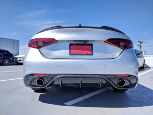 Diffusore posteriore in fibra di carbonio per <span class=keywords><strong>Alfa</strong></span> Romeo Giulia 4 porte 2016-2019 - Product Image 6