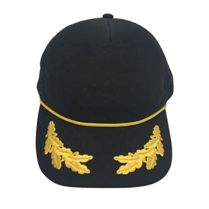 หมวกแก๊ปทรงทรัคเกอร์ปักลายใบโอ๊คแบบกำหนดเองพร้อมเชือกตกแต่ง - Product Image 1