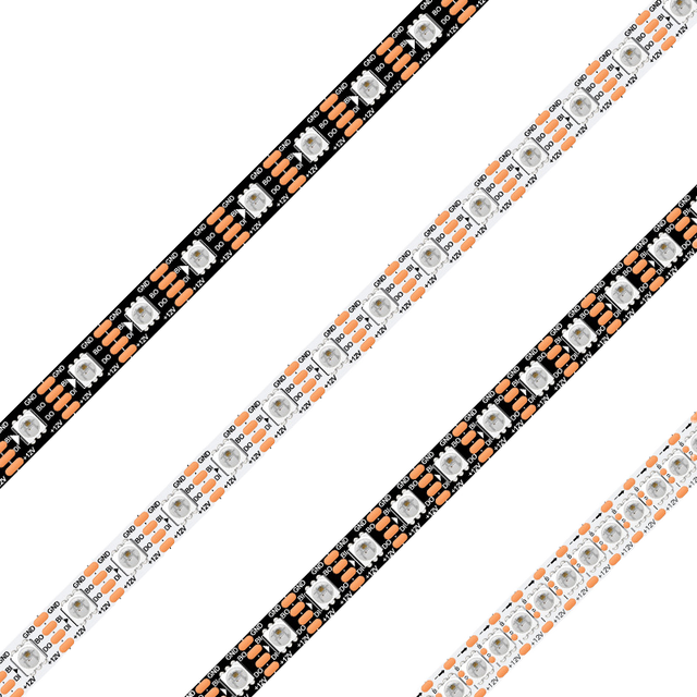 WS2815 SK6813 RGB LED Strip Light 5m Outdoor Decoration Light Strings 12V Breakpoint Resume Individually Addressable Pixel Strip