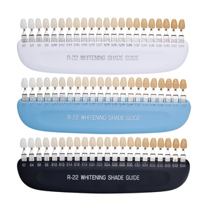 <b>Teeth</b> <b>Whitening</b> 3D Shade Guide <b>Tooth</b> Bleaching Shade Chart Board 22 Colors Comparator - Product Image 3