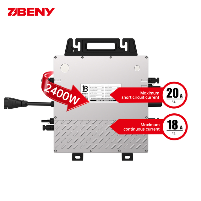 Solar Micro Inverter 2400w 230v Grid Tie Inverter PLCC/WIFI Monitoring for Balkony Solar System