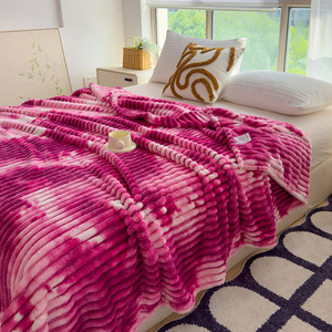 Chic 100% Polyester <span class=keywords><strong>Polaire</strong></span> Couverture Solide Motif Léger & Chaud Impressions Superbes Ornées Techniques Tissées pour Un Usage Domestique & Voyage - Product Image 6