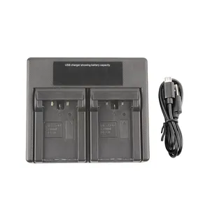 Chargeur double KLIC-8000 avec lumière LCD KLIC8000 Chargeur de batterie pour appareils photo Kodak Z612 Z712 Z812 Z1015 Z1085