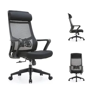 Fabrika doğrudan satış ofis mobilyaları kumaş kol dayama ofis örgü bilgisayar personeli döner fileli sandalye