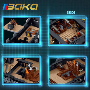 BaKa 33305 Serie Perla Negra, 3839 Piezas, Bloques de Construcción de Plástico ABS, Modelo de Barco Pirata Corsair, Juego de Juguetes Creativos, Regalos de Navidad - Product Image 4