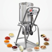 32L Verticale Huishoudelijke RVS Fruit- en Groentepureeermachine Industriële Grote Capaciteit Chili- en Vleesmixer