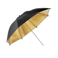 33 дюйма 84 см фотостудийная вспышка Зонт; Цвета: золотистый и черный рефлексивный зонтик горячими фото съемки зонтик