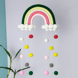 Décoration de tente murale de vent nordique pour enfants pendentif coloré tissé pour cadeau d'art suspendu d'anniversaire à la maison - Product Image 4