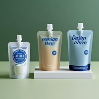 Prix d'usine Emballage flexible Impression personnalisée Sacs pochette debout Doypack avec bec pour jus gelée yaourt alimentaire