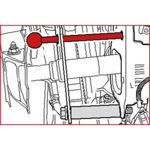 KS TOOLS - 400.2078 Aide au démontage du masque avant pour VAG (2) - EAN 4042146428542 ENGINE AND TIMING SET - Product Image 1