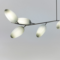 Lustre moderne italien en forme de branche, luminaire suspendu créatif en verre en forme de bourgeon, LED pour îlot de cuisine, salle à manger, décoration de villa