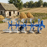 Arado de Surco de 3 Filas LEROX de Montaje Inferior, Económico, con Engranajes y Rodamientos, Impulsado por Diésel para Campos de Trigo