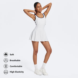 فستان رياضي مضاد للكشف مخصص بالجملة من هينجتو، ملابس رياضية للتنس والجولف والبيكلبول، مصنعي فساتين التنس - Product Image 2