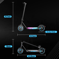 Scooter Eléctrico Plegable de Dos Ruedas con Motor sin Escobillas y Aplicación, Disponible en Almacenes de EE. UU./Reino Unido/UE