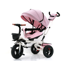 Poussette 4 en 1 pour enfants de 2 à 8 ans, bébés, prix bas, tricycle à trois roues avec cadre en acier, poussettes à pneus en caoutchouc les plus vendues