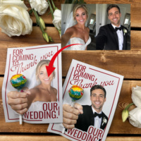 Porte-photo personnalisé pour cartes de remerciement de mariage, cadeau pour les mariés, souvenir de fête nuptiale, élégant, personnalisé, vente en gros