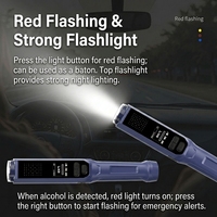 Alcoholímetro Profesional con Sensor Semiconductor y Batería de Litio para Conductores de Automóviles, con Tiempo de Respuesta de 3s, Gran Venta