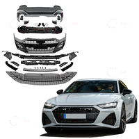 Prix compétitif 2019-2023year Car Bumper Grille Rear Diffuser Exhaust Tips Bodykit Pour Audi A7 Upgrade to RS7 Style Body Kit