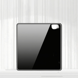 Luxo 16A Reino Unido Interruptor de Luz de Energia Elétrica 1/2/3/4gang 1/2Way Painel de Botão de Parede em Branco/Cinza/Preto/Ouro Temperado 13A 110V - Product Image 3