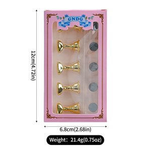 5 pièces support à ongles magnétique pour presse sur les ongles affichage faux ongles conseils support de pratique avec mastic réutilisable débutant outil de bricolage - Product Image 6