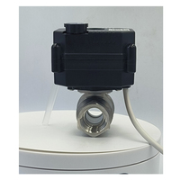 Vanne à boisseau sphérique motorisée IP67 à 5 fils - 2 fils, polarité inversée, avec retour de signal de position de la vanne, laiton, acier inoxydable, UPVC, 9-24v, DN15, DN20, DN25