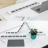 Midiplus Folding Piano 49 Rechargeable Beginner Home Entry-level Practice Electronic Piano 49 Key Foldable Digital USB Keyboard