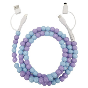 Cáp sạc nhanh đa năng <span class=keywords><strong>4</strong></span> trong 1 kiểu dáng thời trang bằng hạt acrylic, loại mới, đầu USB Type-C, dùng được cho máy tính - Product Image 3