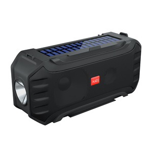 Altavoz inalámbrico con iluminación LED para exteriores, <span class=keywords><strong>Radio</strong></span> FM estéreo envolvente, portátil, con Bluetooth, alimentada por energía Solar - Product Image 3