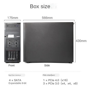 Lenovo Tower <span class=keywords><strong>Server</strong></span> st258 V2 G6405 8GB <span class=keywords><strong>DDR4</strong></span> <span class=keywords><strong>Ram</strong></span> 300W fuente de alimentación servidor PC doble puerto Gigabit Guangzhou envío gratis - Product Image 3