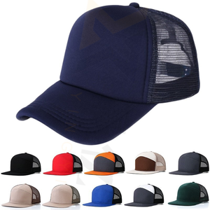 Trucker Hat Custom Logo Embroidery 5 Panel Polyester Hat for Sublimation Foam Mesh Baseball Cap With Logo Blank Trucker Hats