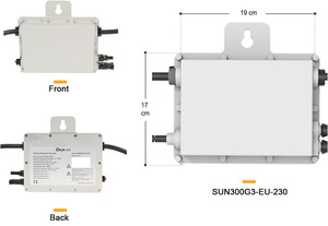 Système solaire de balcon <span class=keywords><strong>Wingo</strong></span> 400 Watts |   Micro-onduleur Deye 330W, puissance AC maximale, système solaire prêt à l'emploi sans autorisation - Product Image 3