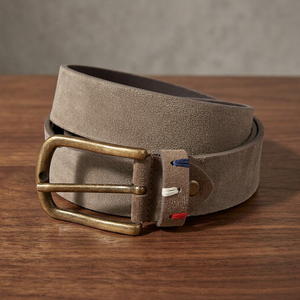 Crocodile Texture High Quality Leather <b>Belt</b> Steel Rectangular Custom Brand Logo Printing Eco-Friendly Durable <b>Vintage</b> Men's BS - Product Image 1