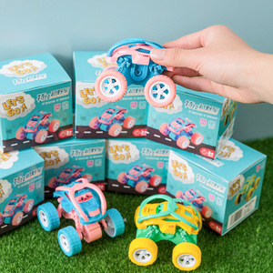 Allons-y! Voiture tout-terrain à inertie pour enfants de 2 à 4 ans, modèle de voiture jouet en plastique à friction, voiture de cascades - Product Image 2