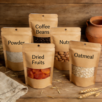 Sachet refermable personnalisé avec logo imprimé pour chips, chocolats, épices – Petit format, étanche, qualité alimentaire
