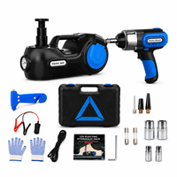 Kit de cric électrique 5T avec clé à chocs 110W 400N.M, compresseur numérique 150PSI, 12V 180W, kit cric pour SUV