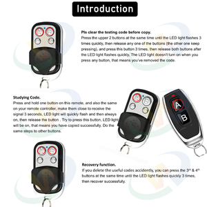 Điều Khiển Từ Xa Sao Chép Thông Dụng 433.92MHz Chức Năng Sao Chép Máy Phát RF 433MHz Máy Sao Chép Tự Động Cho Cửa Nhà Để Xe Điều Khiển Từ Xa - Product Image 5