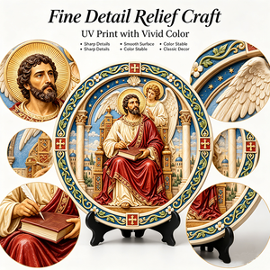 Artesanía de Resina Personalizada, Placa Escultórica de la Iglesia Católica, San Mateo, Arte Decorativo en Relieve 3D, Evangelista, Decoración de Pared para el Hogar, Regalo, Venta al por Mayor - Product Image 2