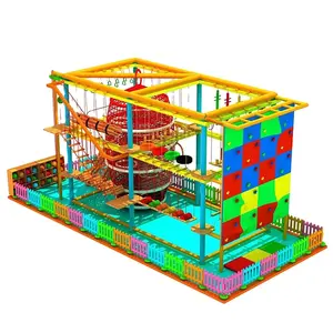 아이 공원 상승 밧줄 옥외 게임 장비 모험 성숙한 높은 밧줄 과정 실내 운동장